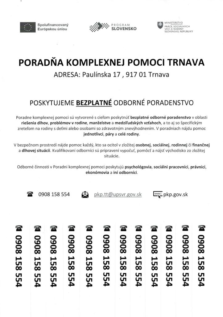 poradňa komplexnej pomoci Trnava