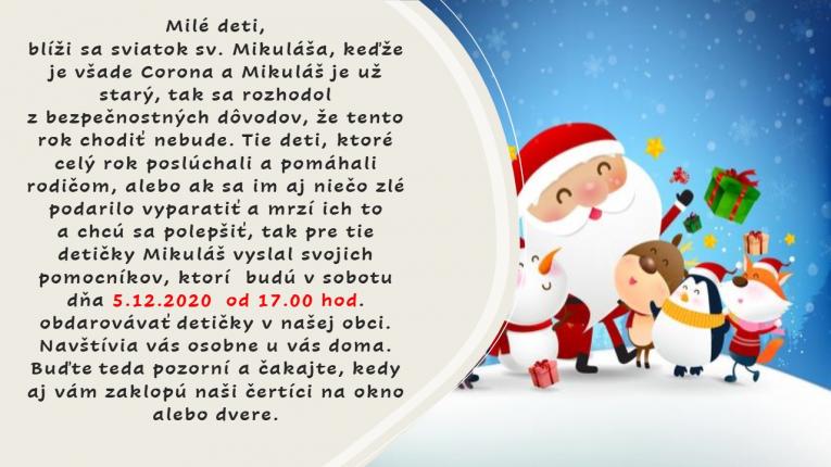 Mikuláš v&nbsp;našej dedine 
