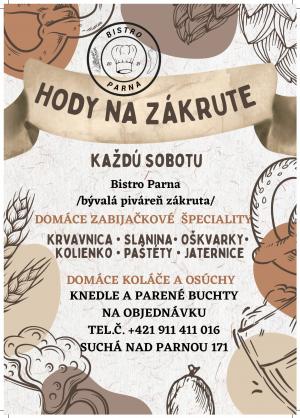 Pozvánka na hodové slávnosti Suchá nad Parnou 