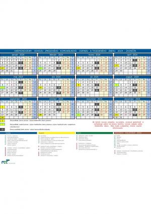 Harmonogram vývozu komunálneho odpadu na rok 2024