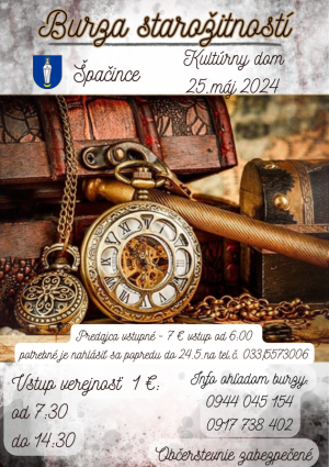 burza starožitností plagát