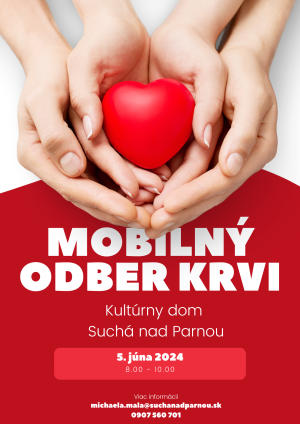 plagát - mobilný odber krvi